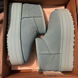 Sky blue Ugg platform